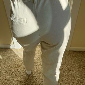 Khaki form fitting pants